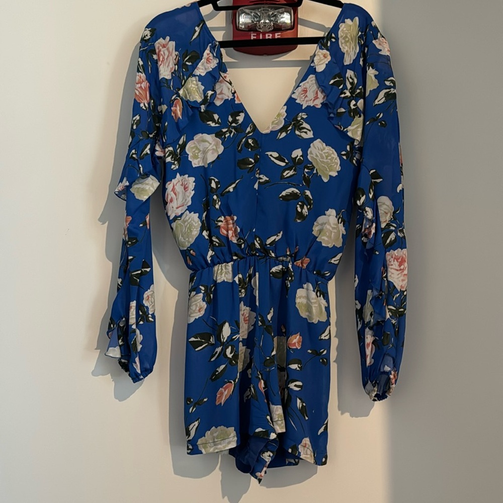 Karina Grimaldi size small floral romper worn once